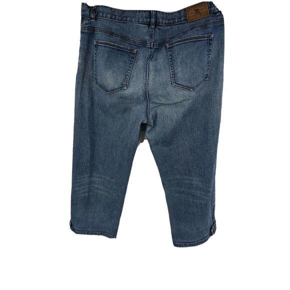 Lauren Jeans Co. Ralph Lauren Jeans Crop Capri Blue 100% Cotton Denim - Picture 2 of 12